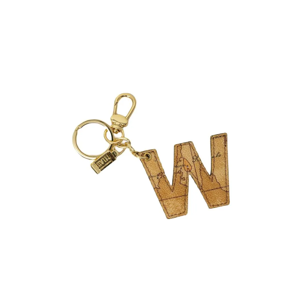 Alviero Martini Prima Classe Women's Beige Leather Keychain