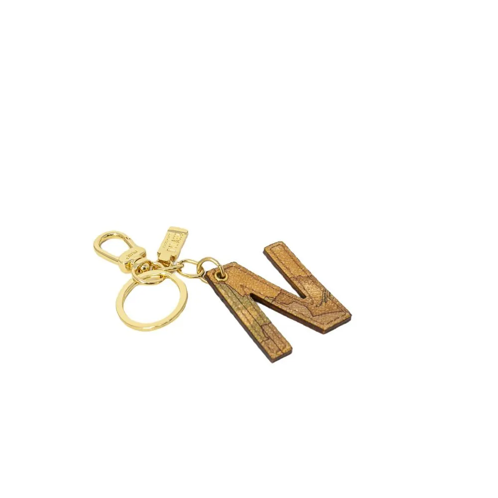 Alviero Martini Prima Classe Women's Beige Leather Keychain