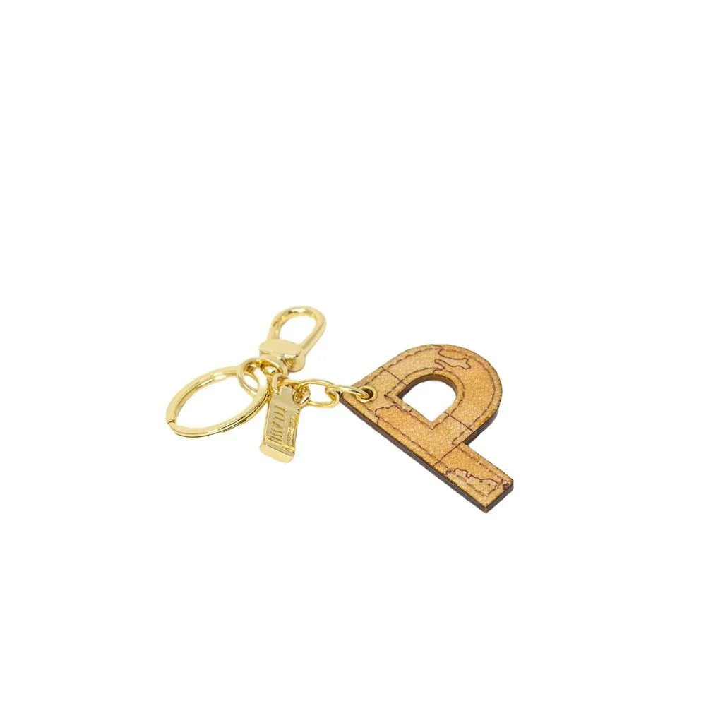 Alviero Martini Prima Classe Women's Beige Leather Keychain