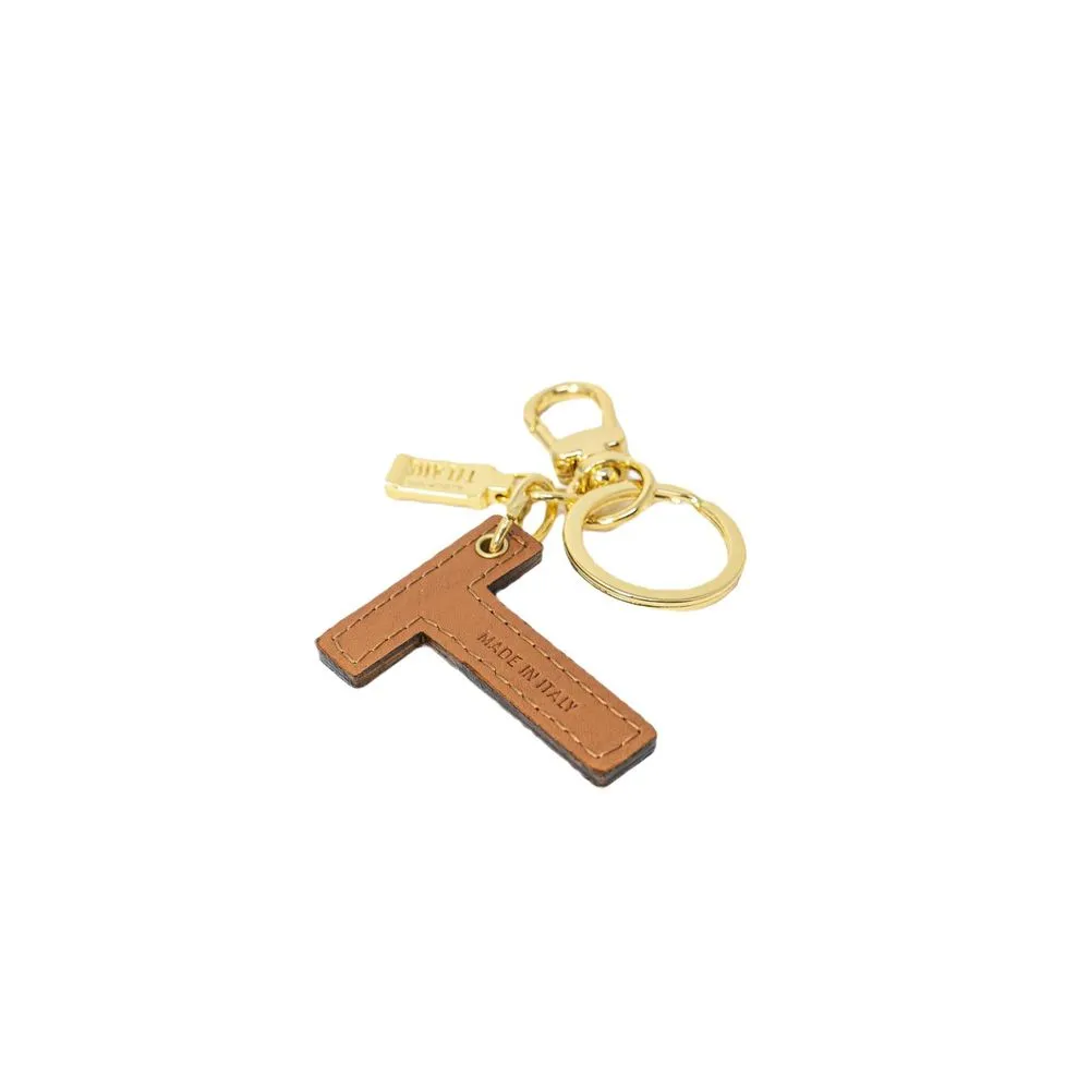 Alviero Martini Prima Classe Women's Beige Leather Keychain