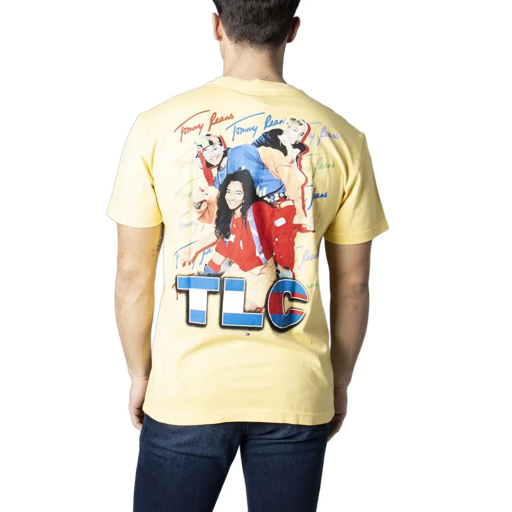 Tommy Hilfiger Jeans Men's Yellow Cotton T-Shirt