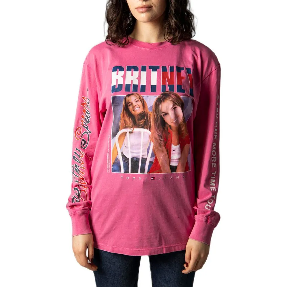 Tommy Hilfiger Jeans Women's Multicolor Cotton Tops & T-Shirt
