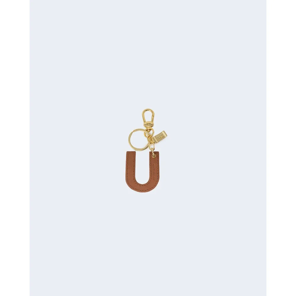 Alviero Martini Prima Classe Women's Beige Leather Keychain