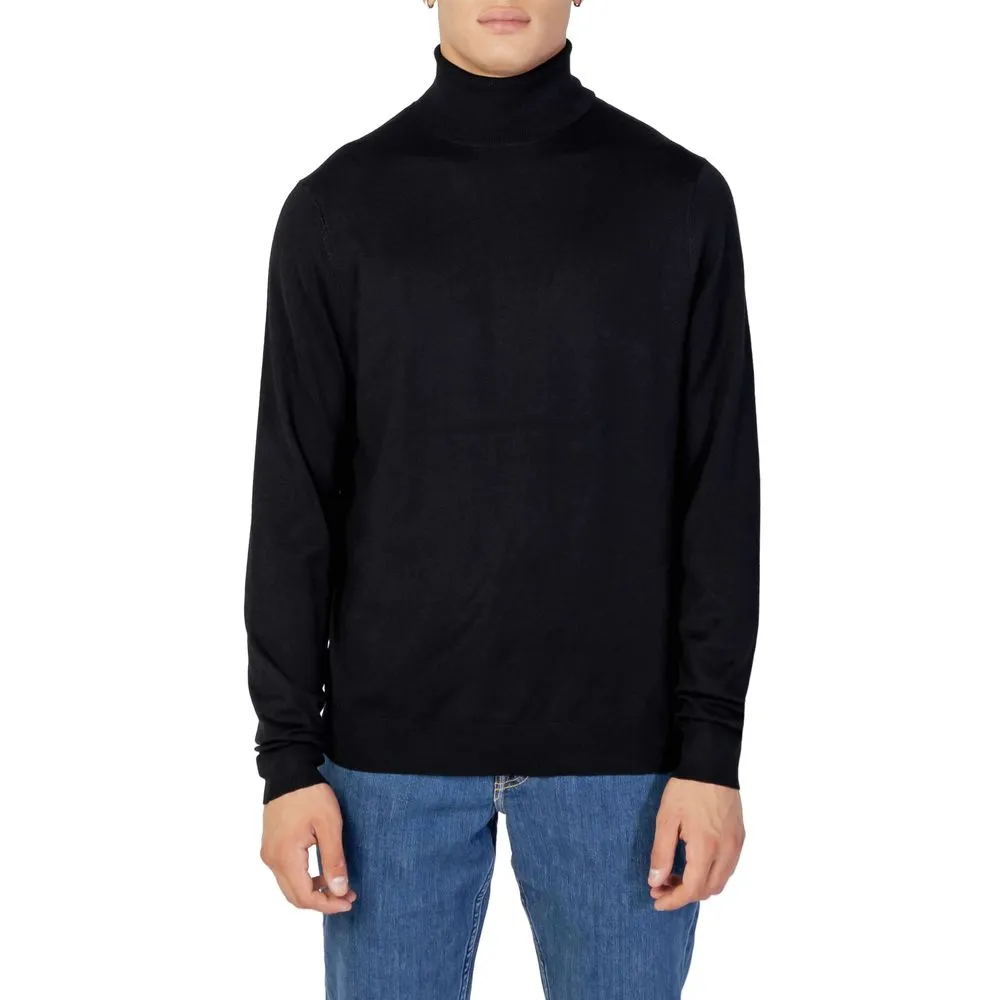 Only & Sons Men's Black Viscose Sweater
