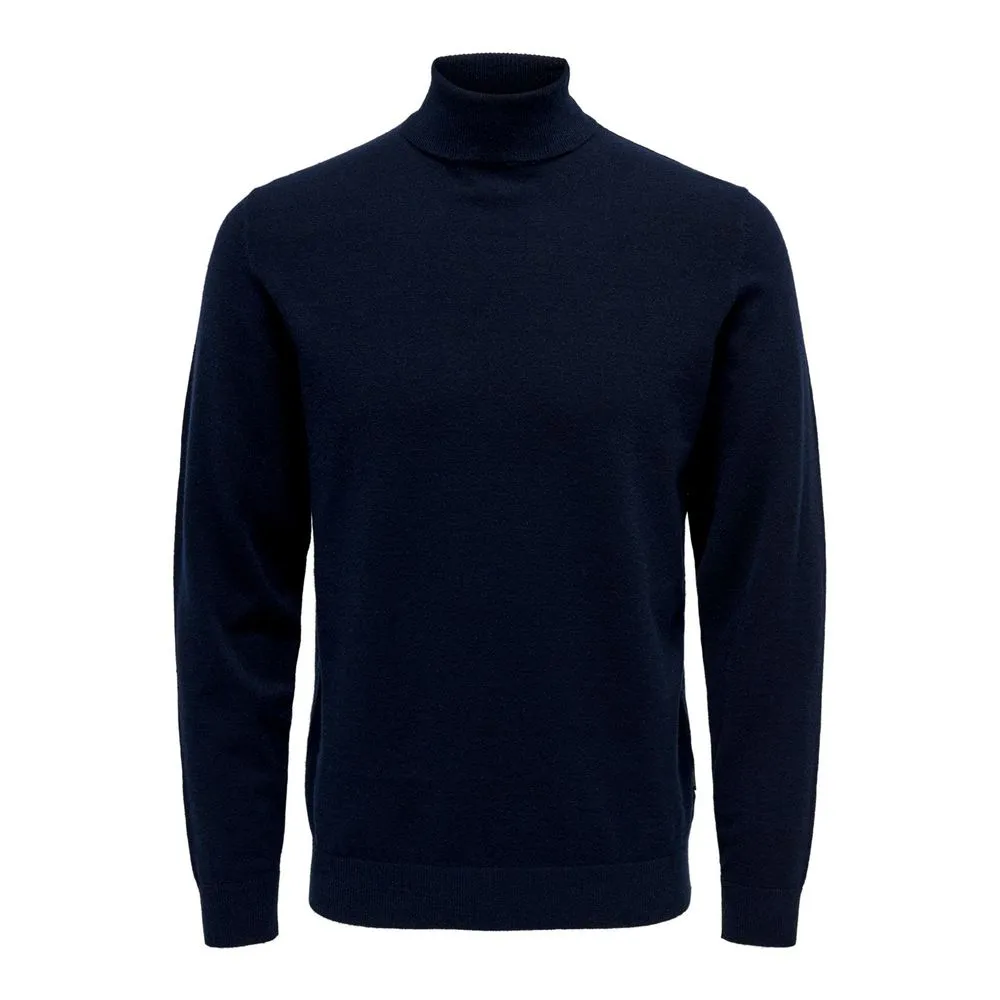 Only & Sons Men's Blue Viscose Sweater