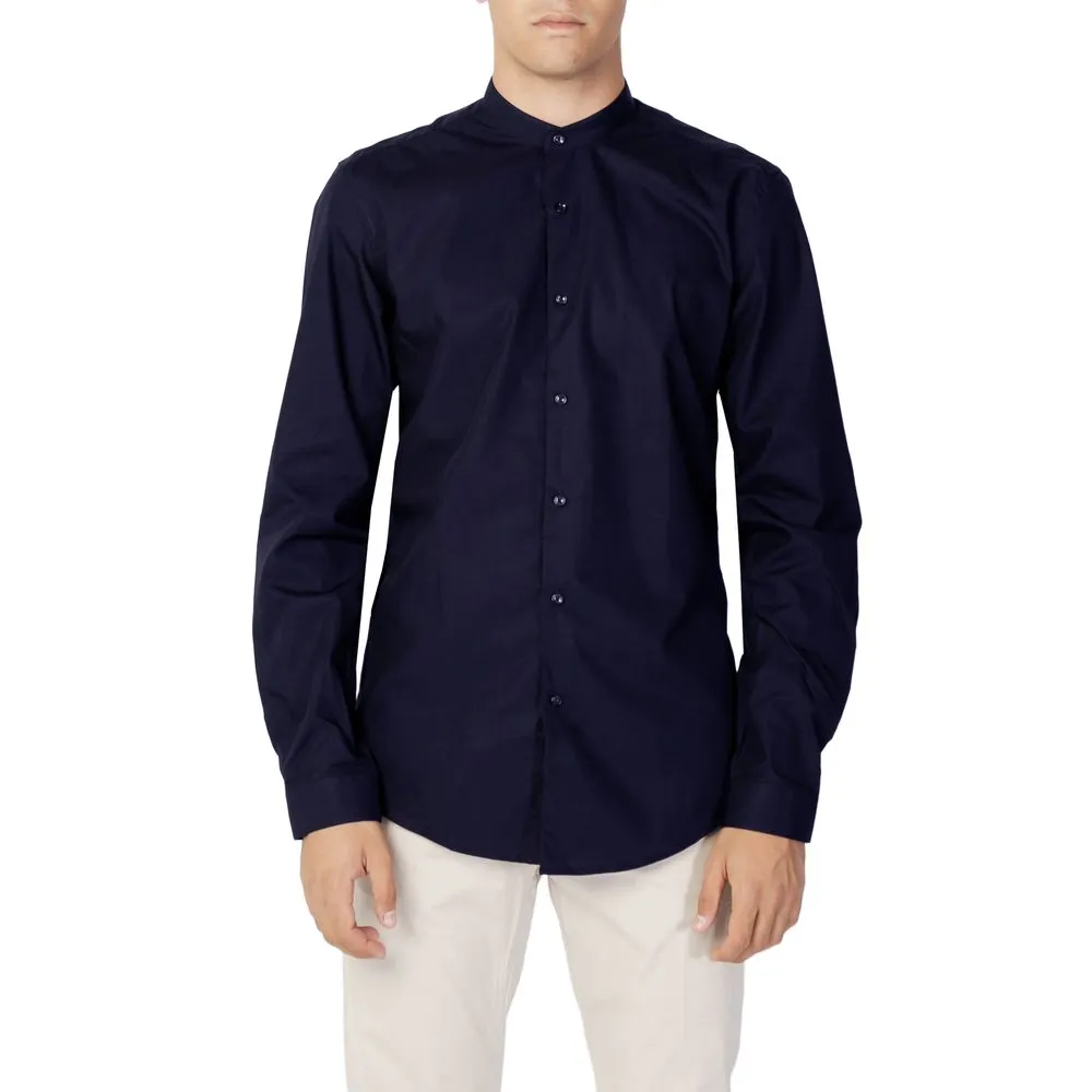 Antony Morato Men's Blue Cotton Shirt