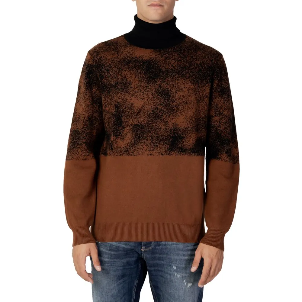 Antony Morato Men's Brown Cotton Sweater