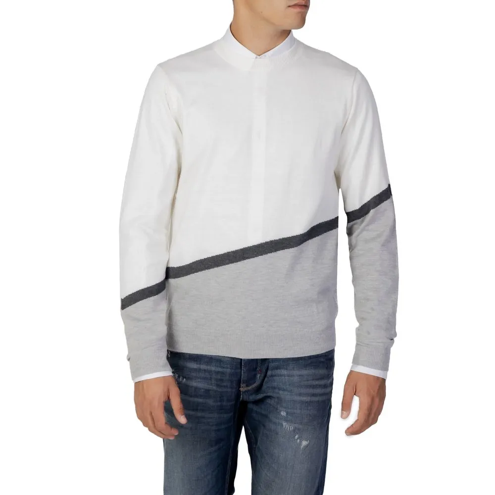 Antony Morato Men's Cream Acrylic T-Shirt