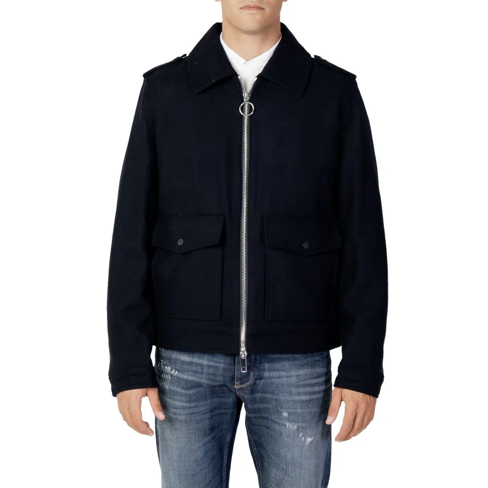 Antony Morato Men's Blue Wool Jacket