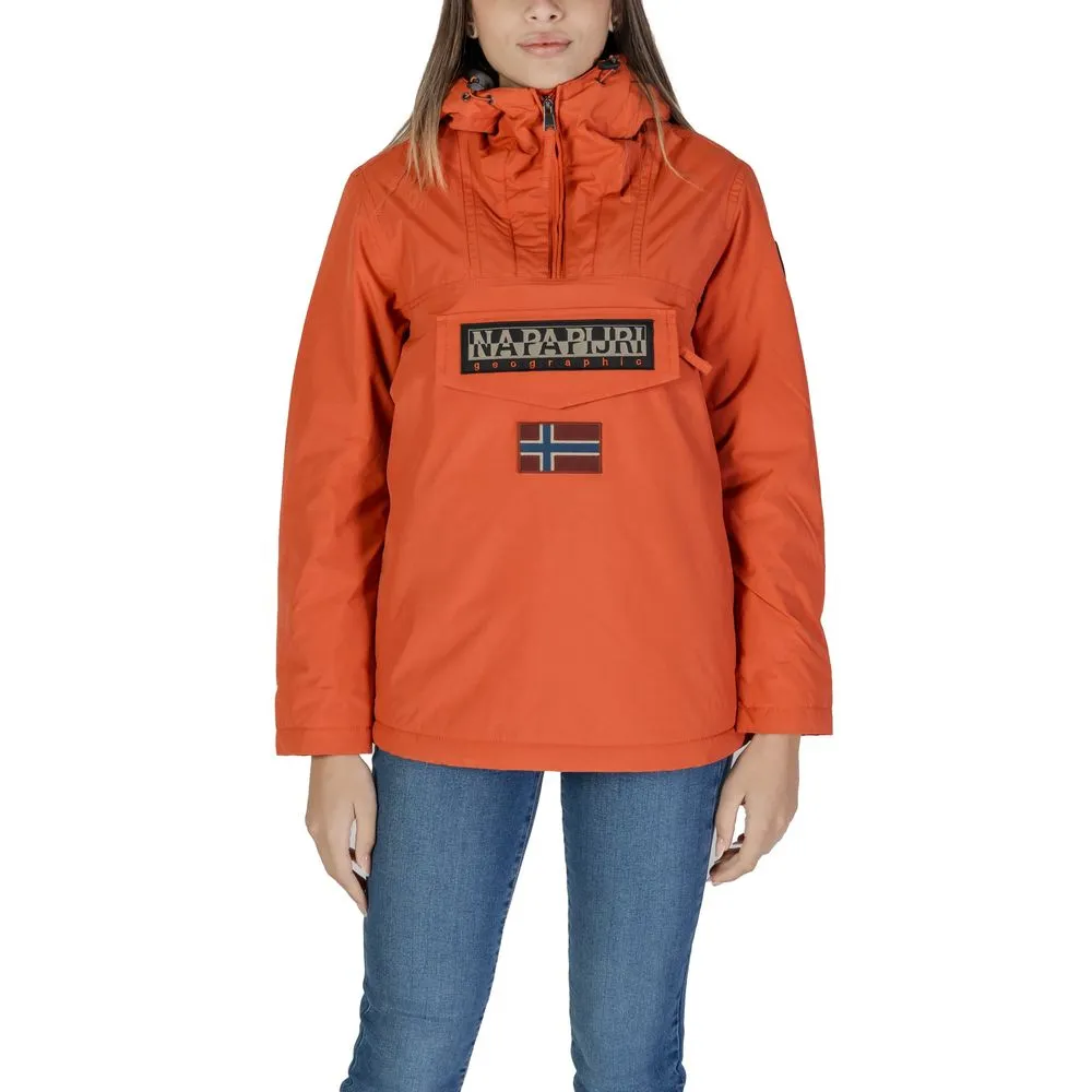 Napapijri Women's Red Polyester Jackets & Coat