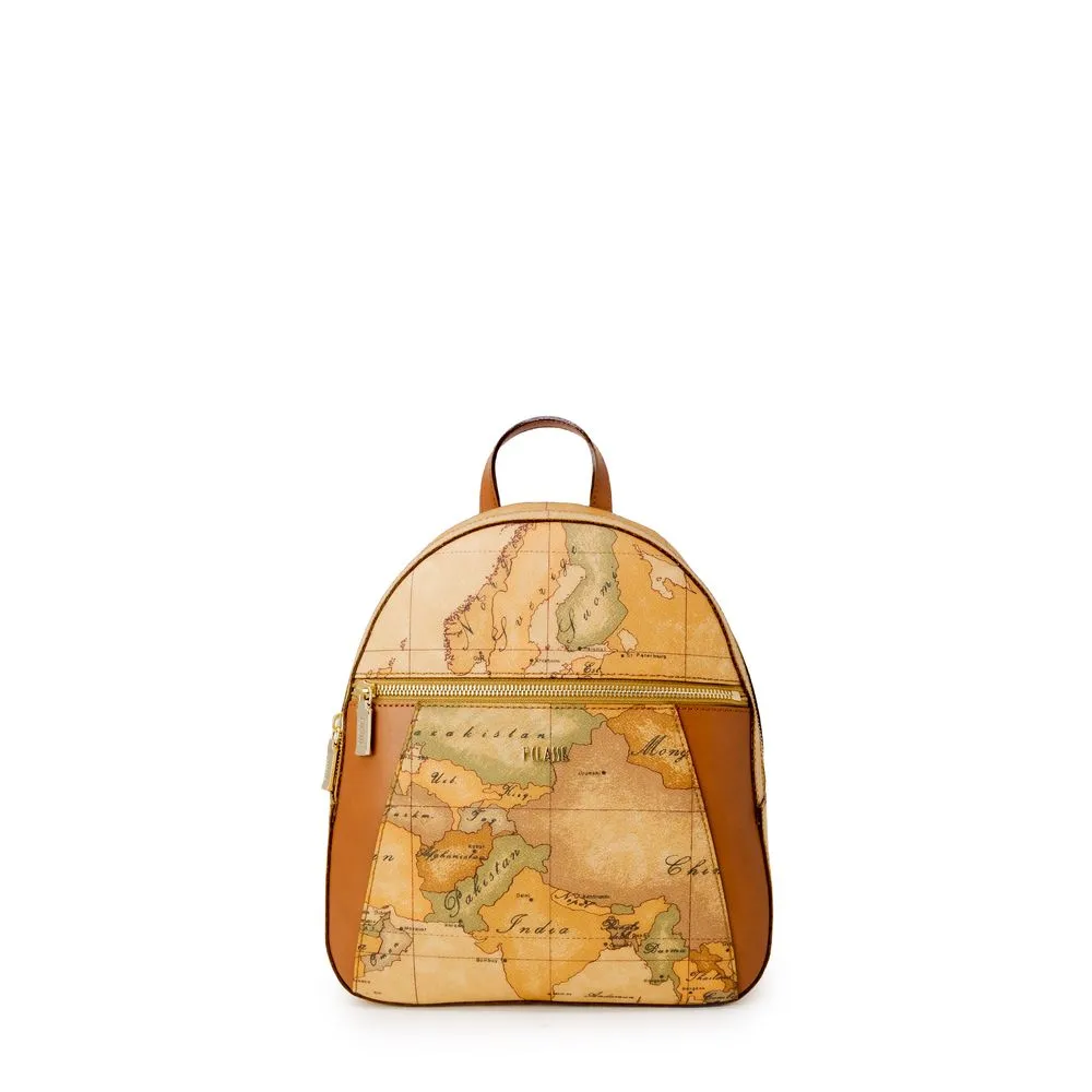 Alviero Martini Prima Classe Women's Beige Cotton Backpack
