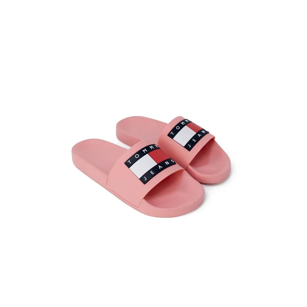 Tommy Hilfiger Jeans Women's Orange Polyethylene Sandal