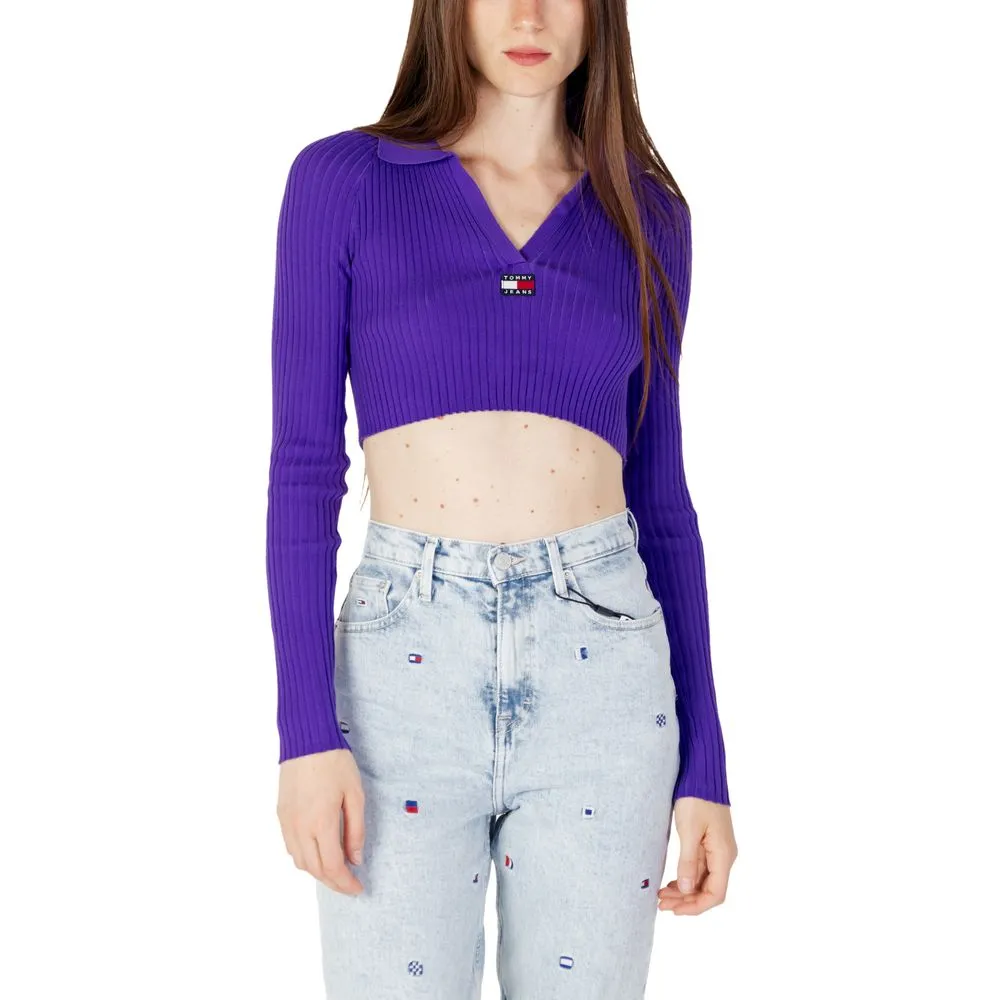Tommy Hilfiger Jeans Women's Purple Recycled Polyester Sweater
