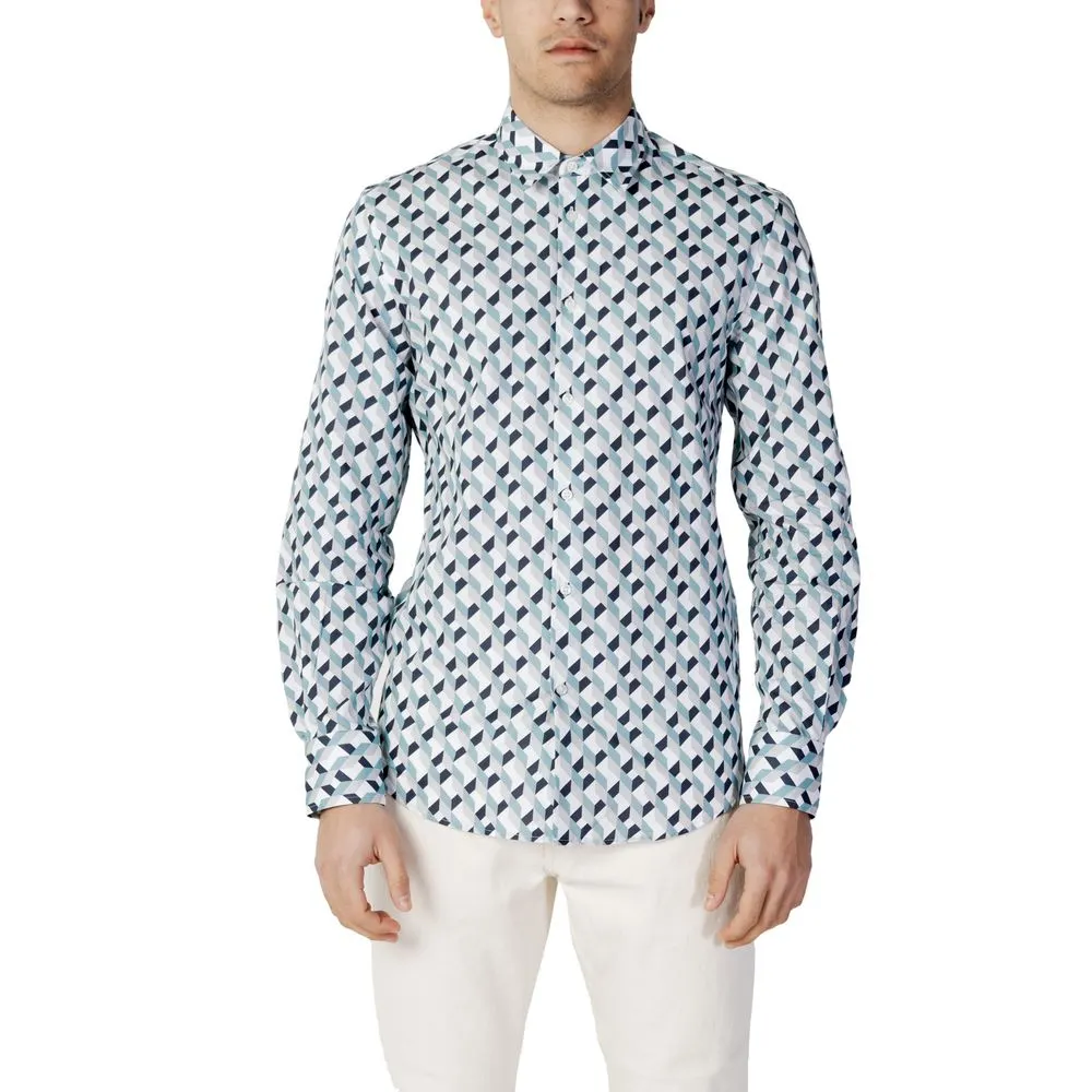 Antony Morato Men's Blue Cotton Shirt