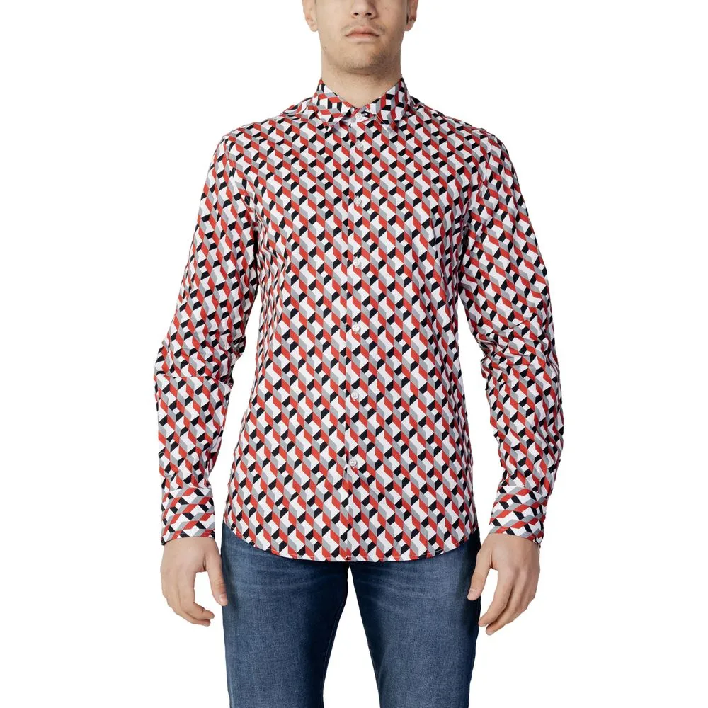 Antony Morato Men's Red Cotton Shirt