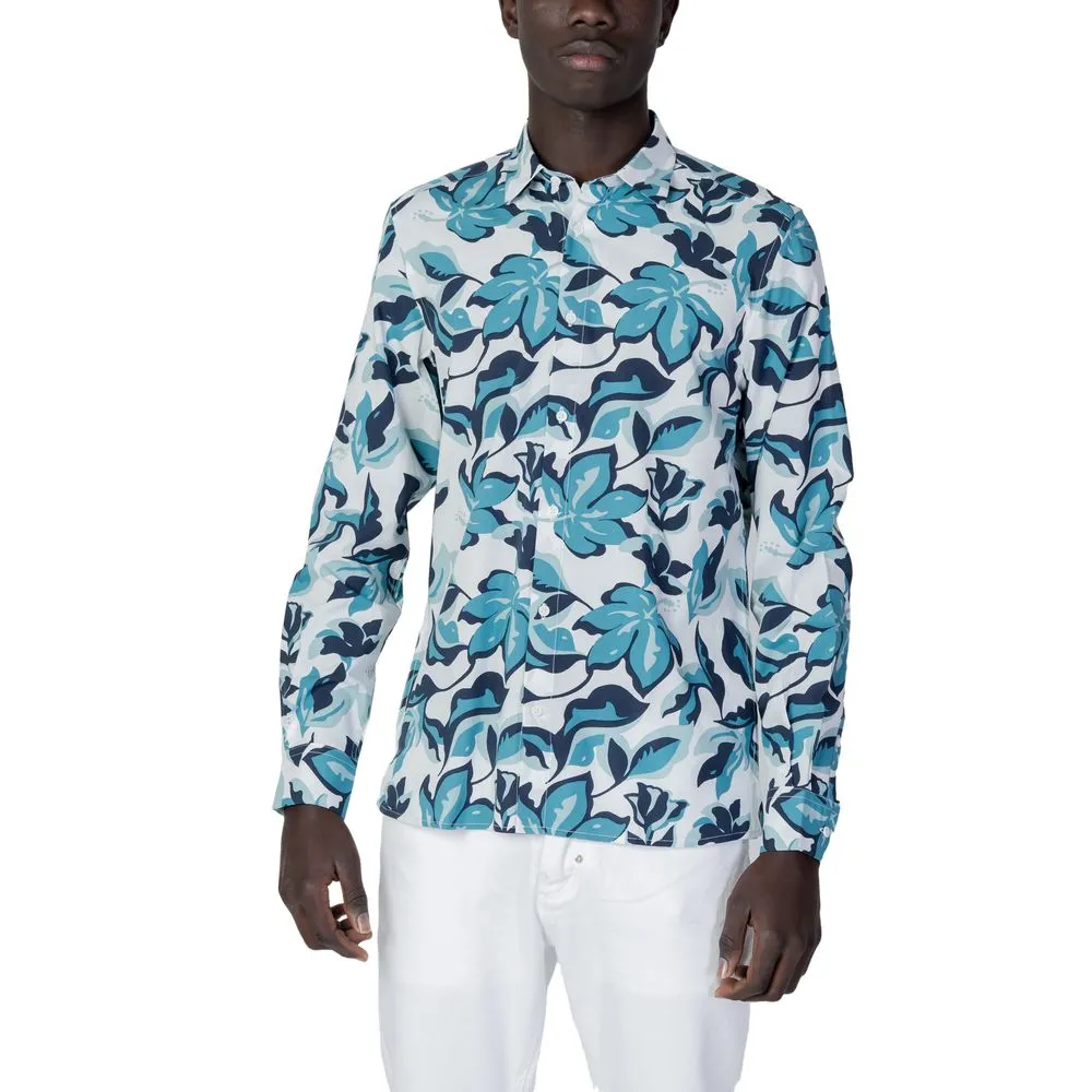 Antony Morato Men's Blue Viscose Shirt