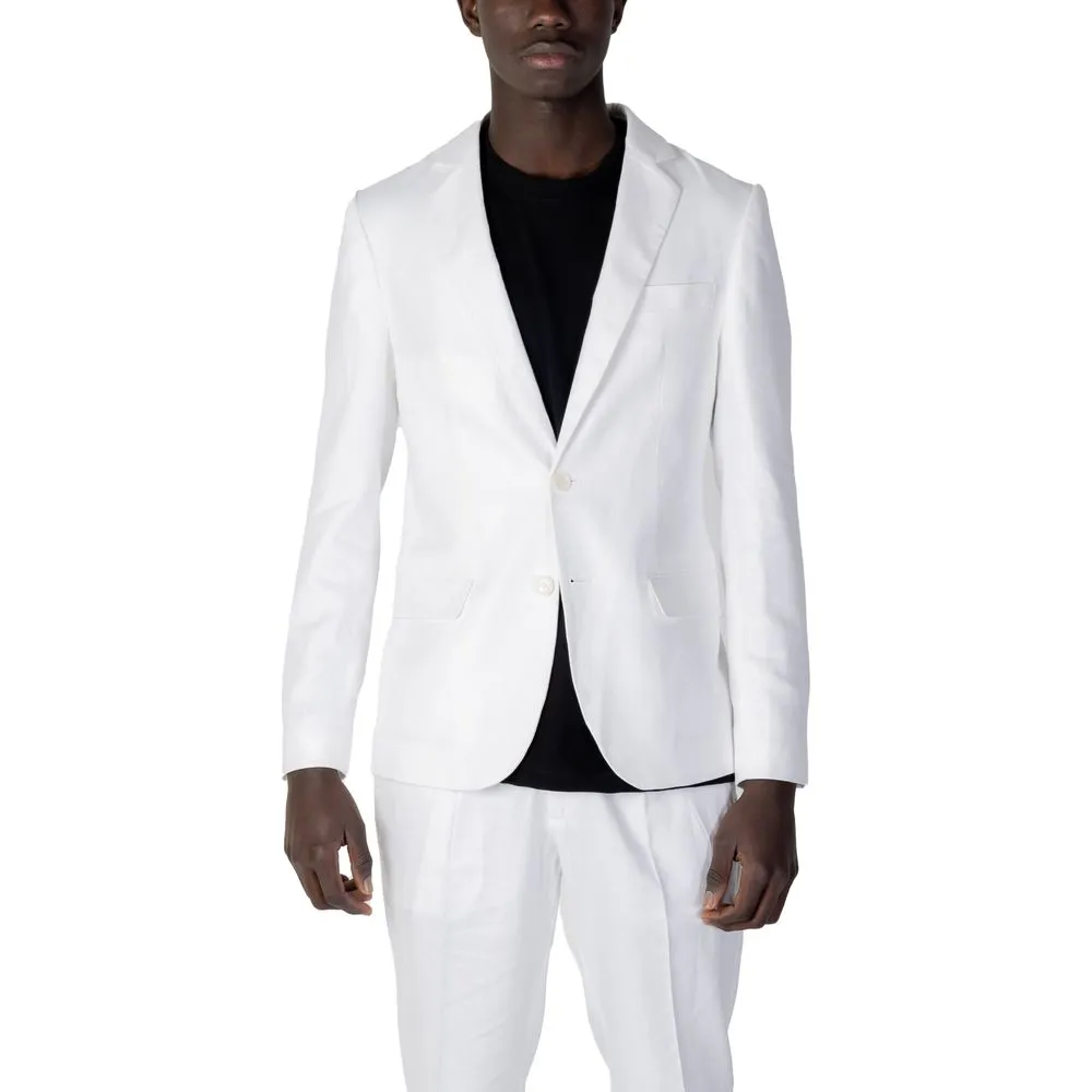Antony Morato Men's White Linen Suit