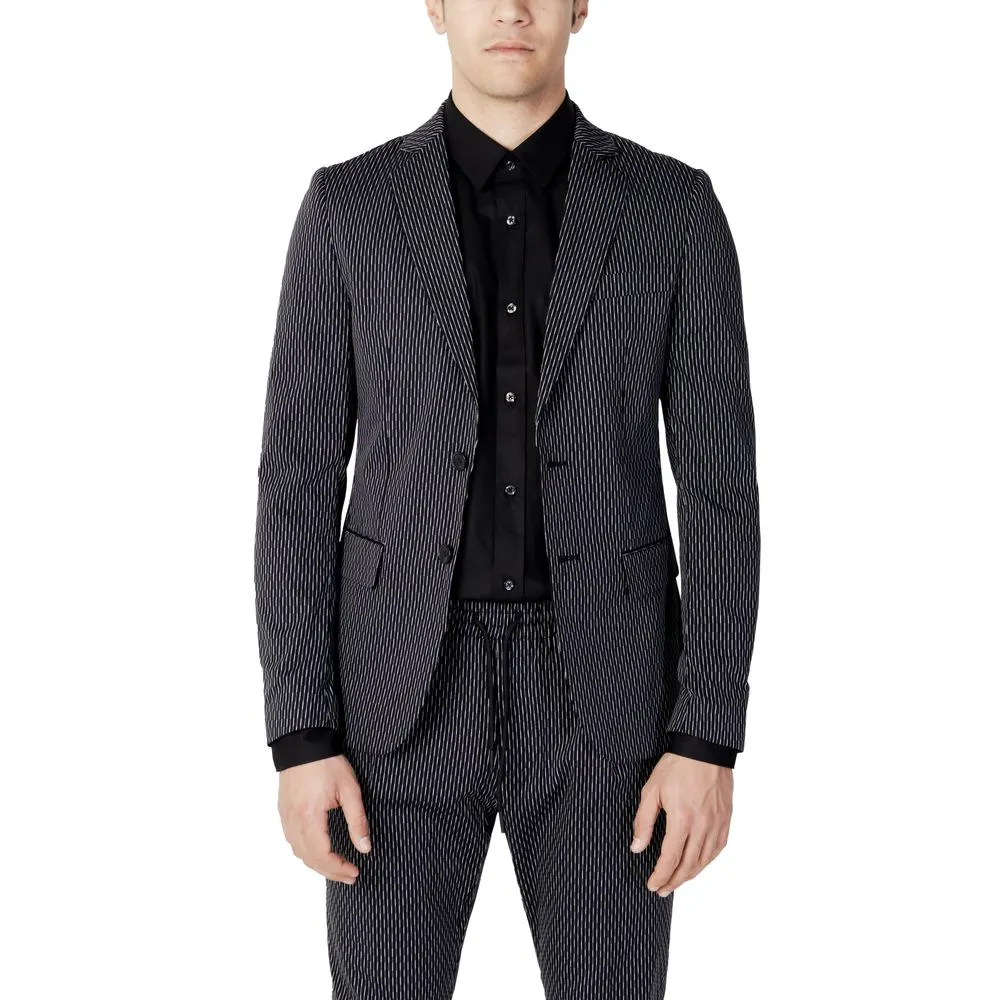 Antony Morato Men's Black Cotton Blazer