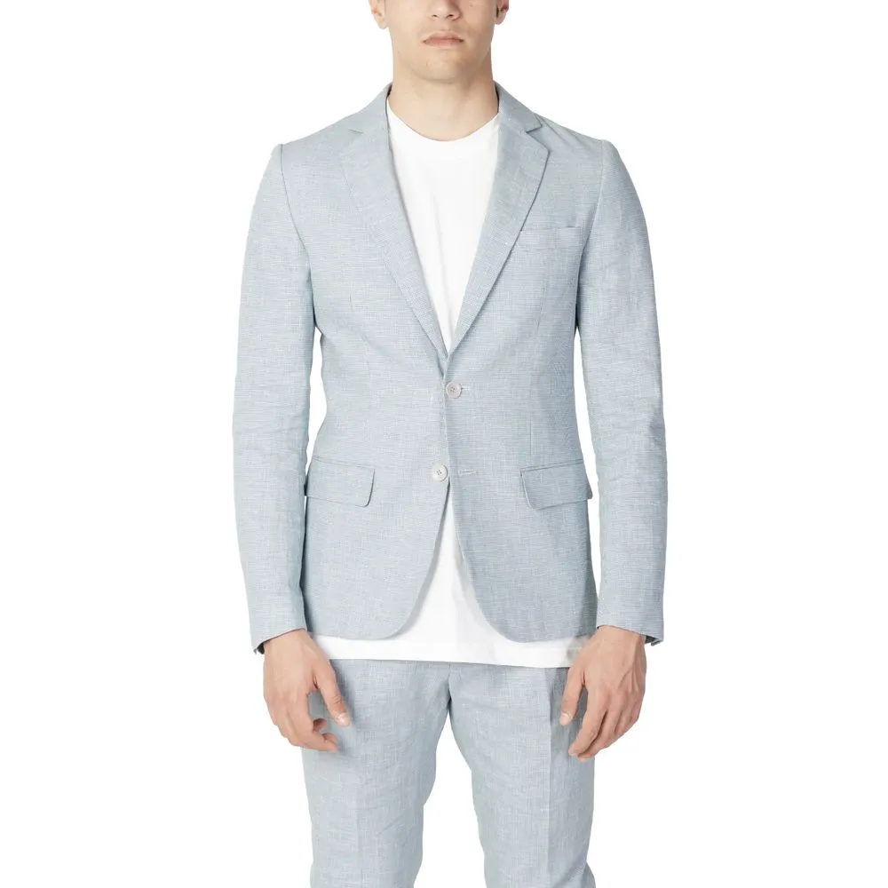 Antony Morato Men's Green Linen Suit