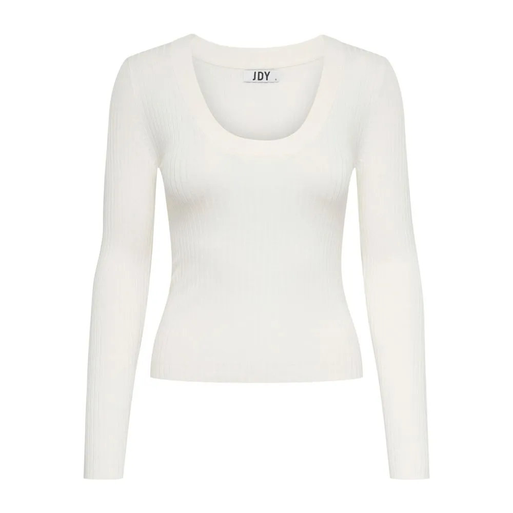 Jacqueline De Yong Women's White Viscose Tops & T-Shirt