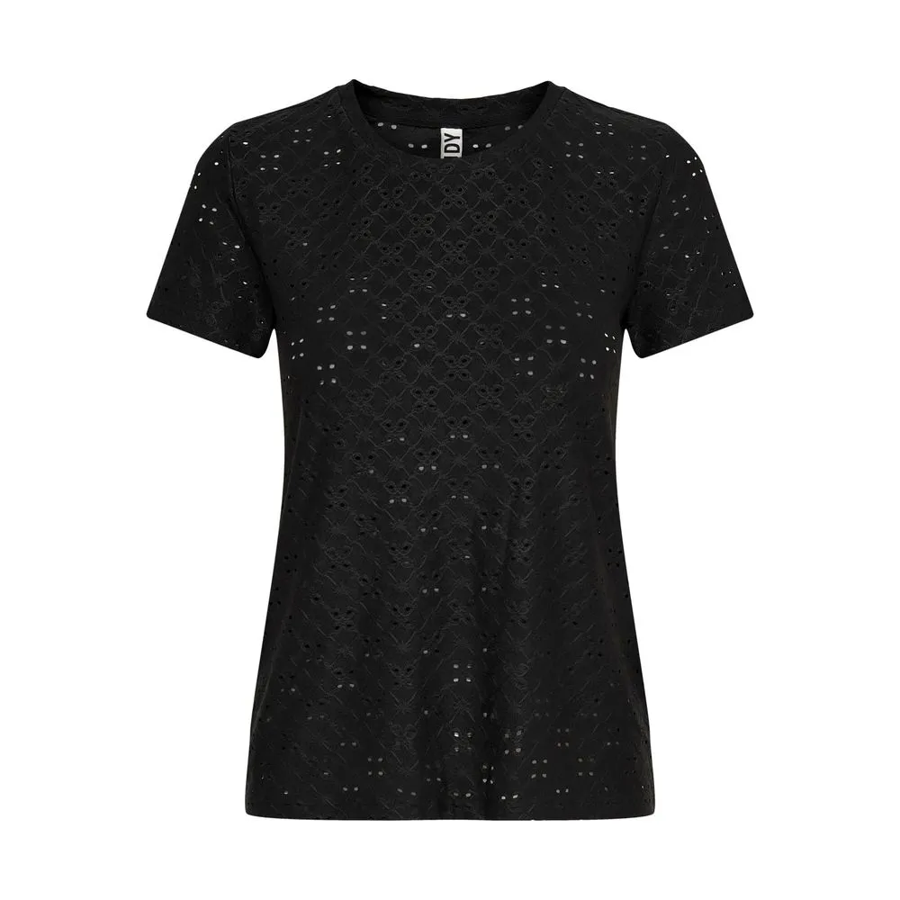Jacqueline De Yong Women's Black Polyester Tops & T-Shirt