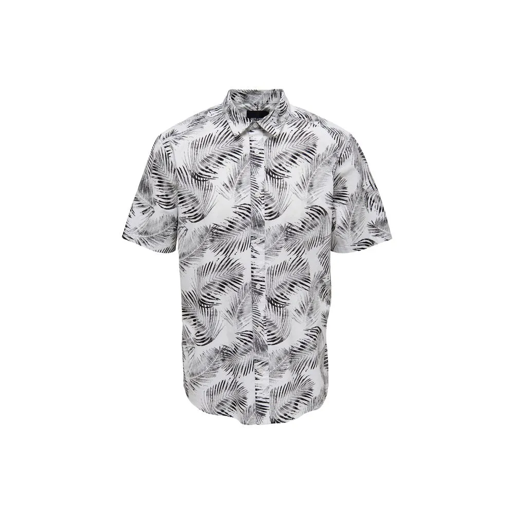 Only & Sons Men's White Cotton Shirt