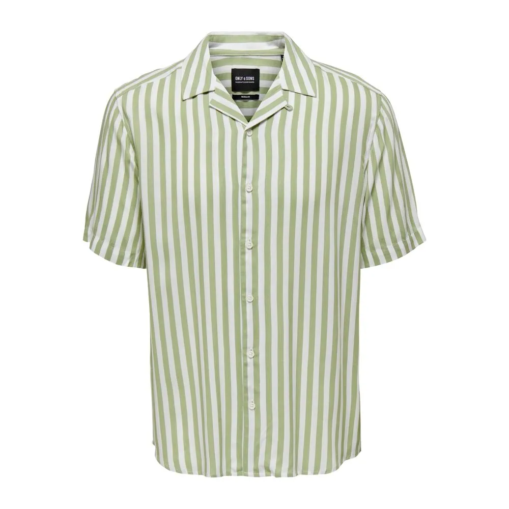 Only & Sons Men's Green Viscose Shirt