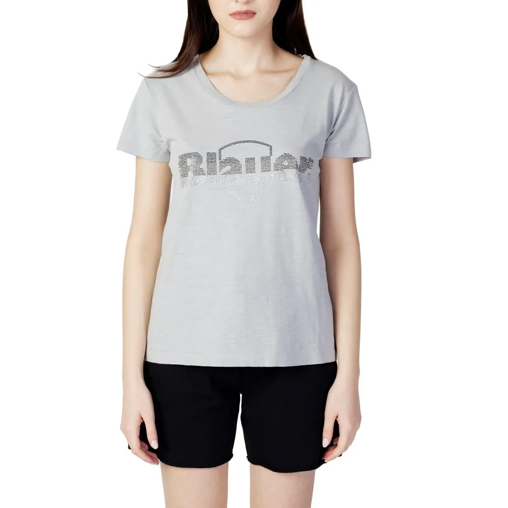 Blauer Women's Gray Cotton Tops & T-Shirt