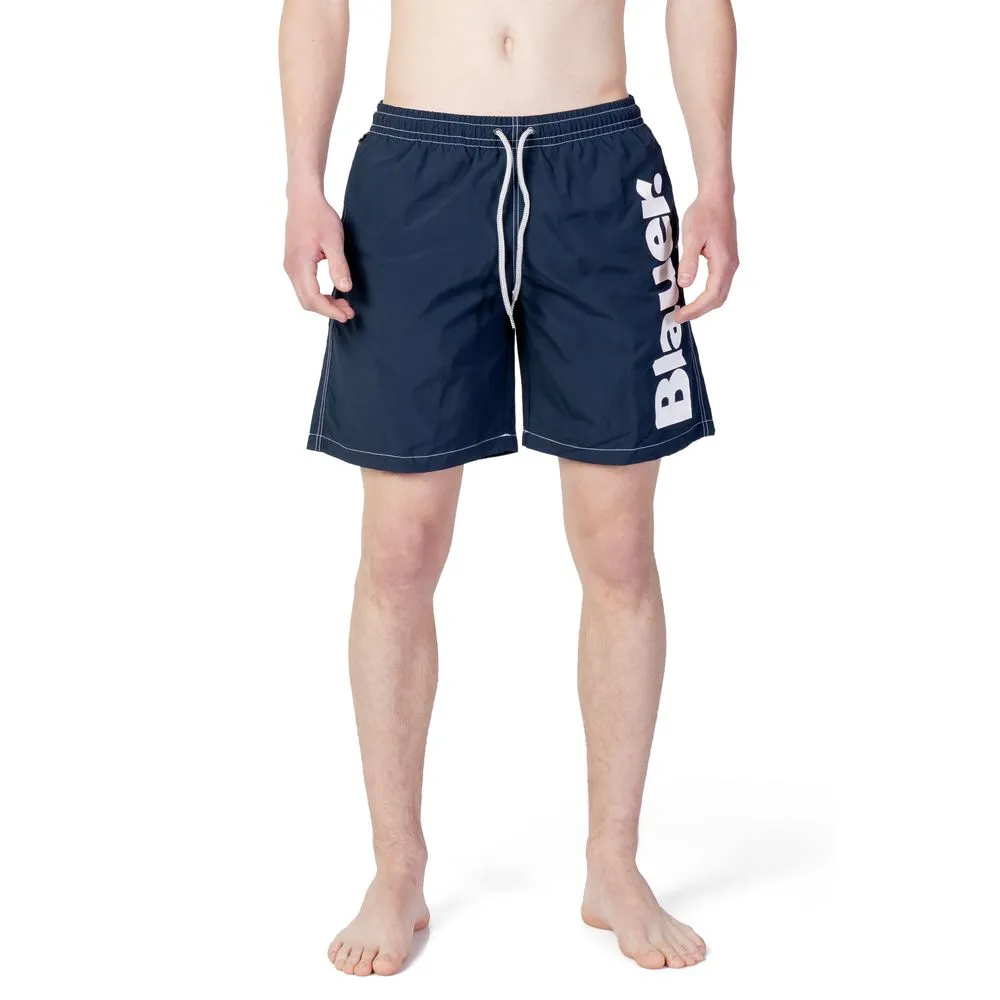 Blauer Men's Blue Polyester Swimwear
