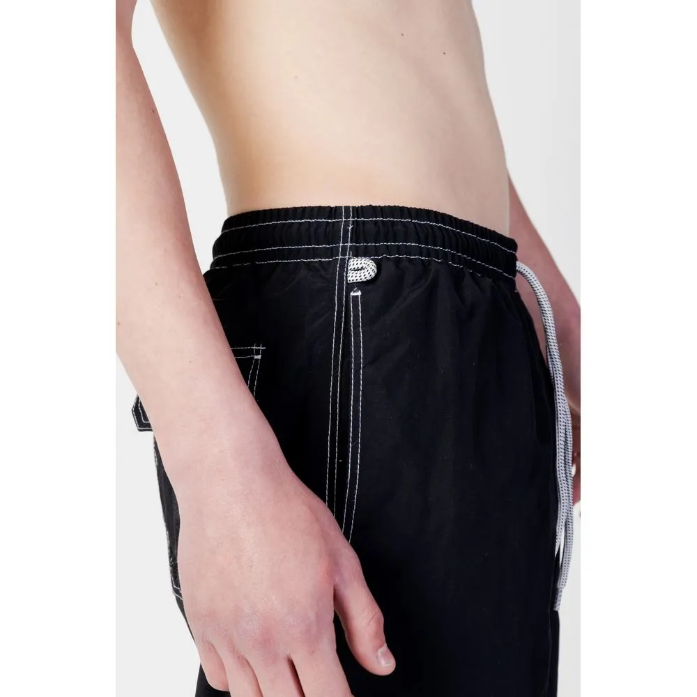 Blauer Men's Black Polyester Swimwear