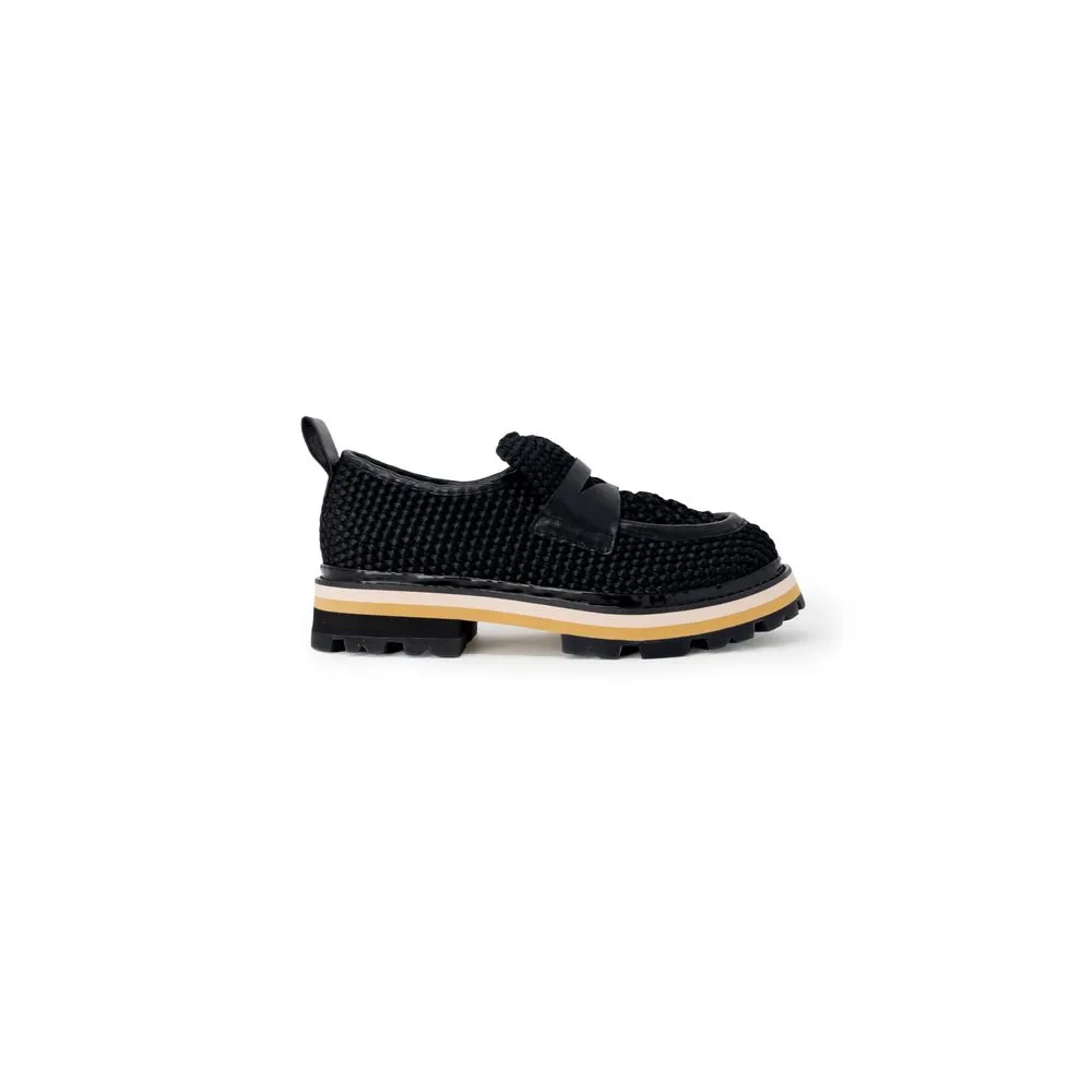 ASH Women's Black Leather Flat Shoe