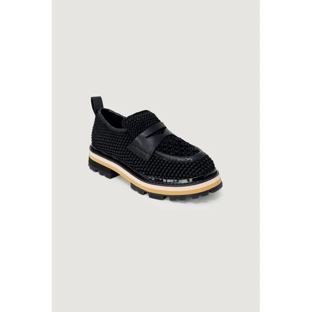 ASH Women's Black Leather Flat Shoe