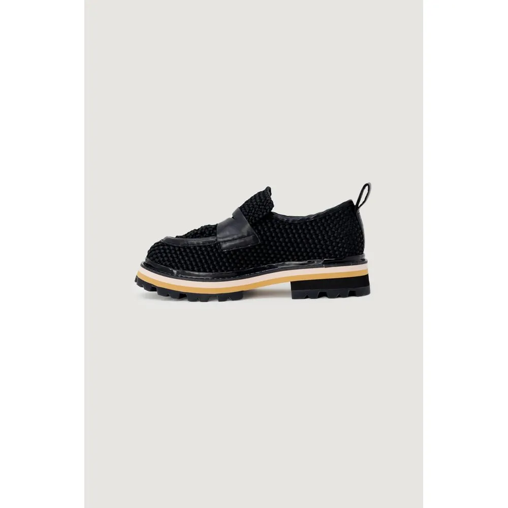 ASH Women's Black Leather Flat Shoe