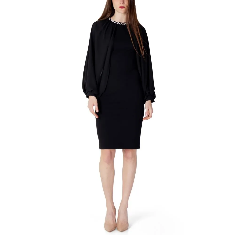 Rinascimento Women's Black Polyester Dress