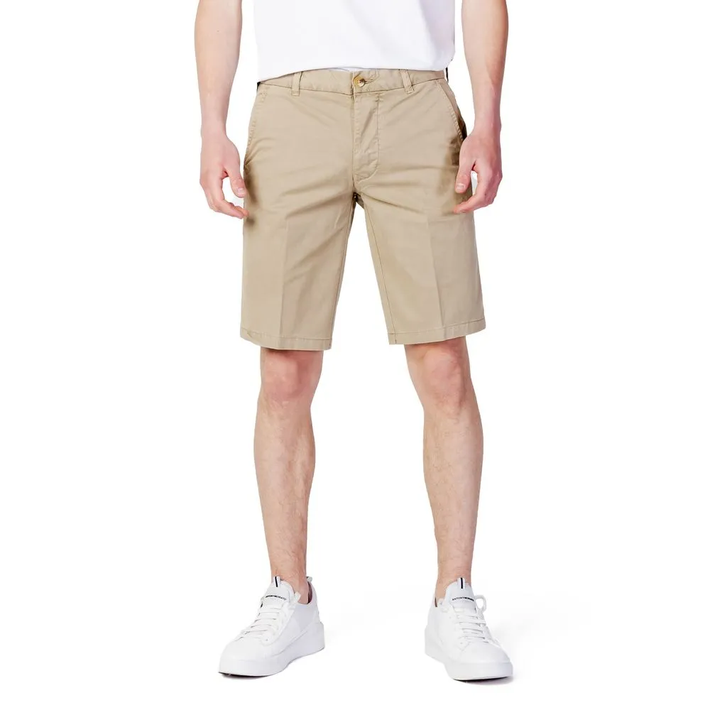 Blauer Men's Beige Cotton Short