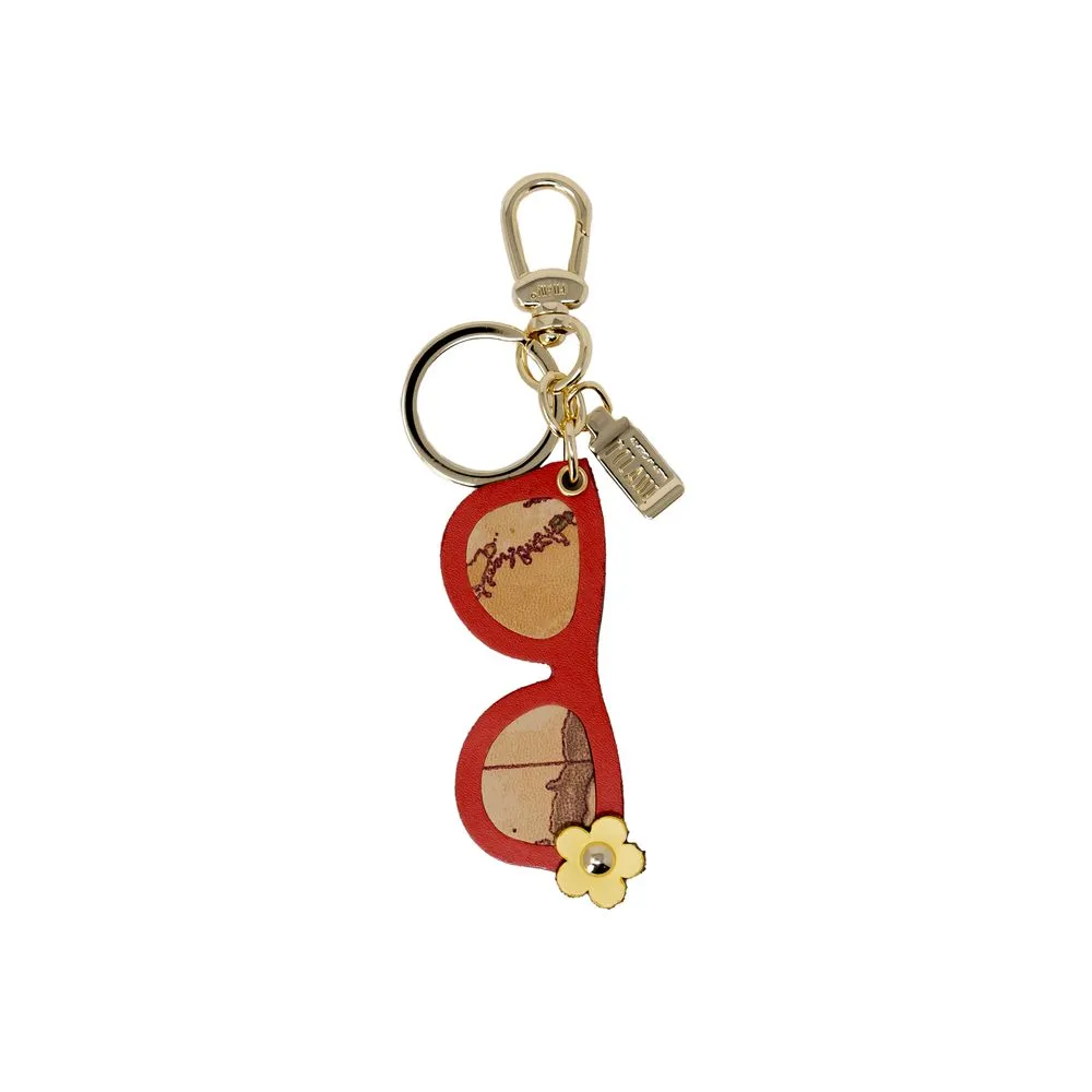 Alviero Martini Prima Classe Women's Beige Leather Keychain
