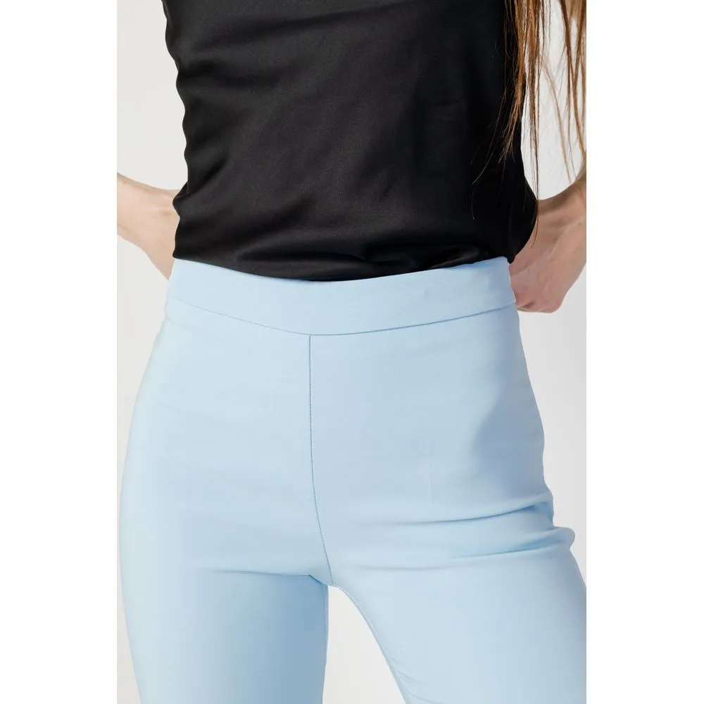 Rinascimento Women's Blue Polyester Jeans & Pant