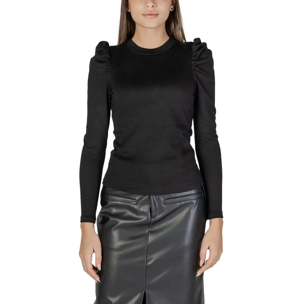 Jacqueline De Yong Women's Black Polyester Tops & T-Shirt