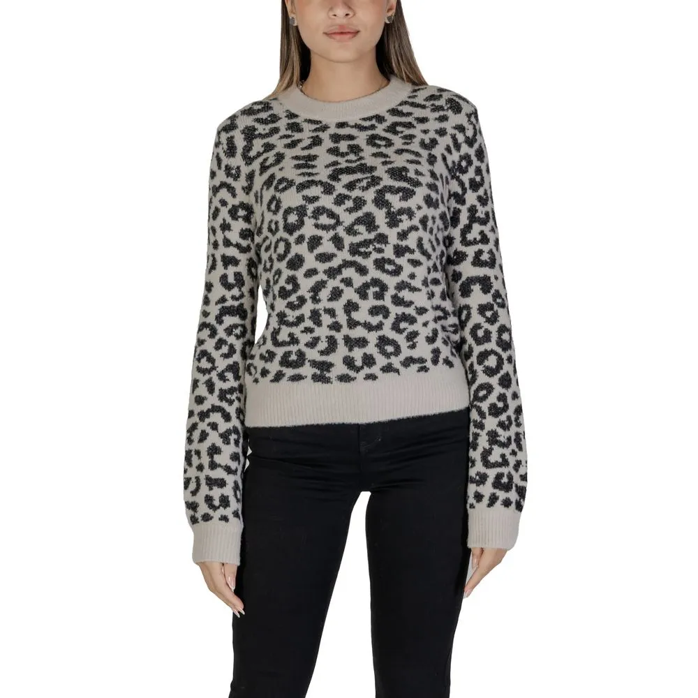 Jacqueline De Yong Women's Gray Nylon Sweater
