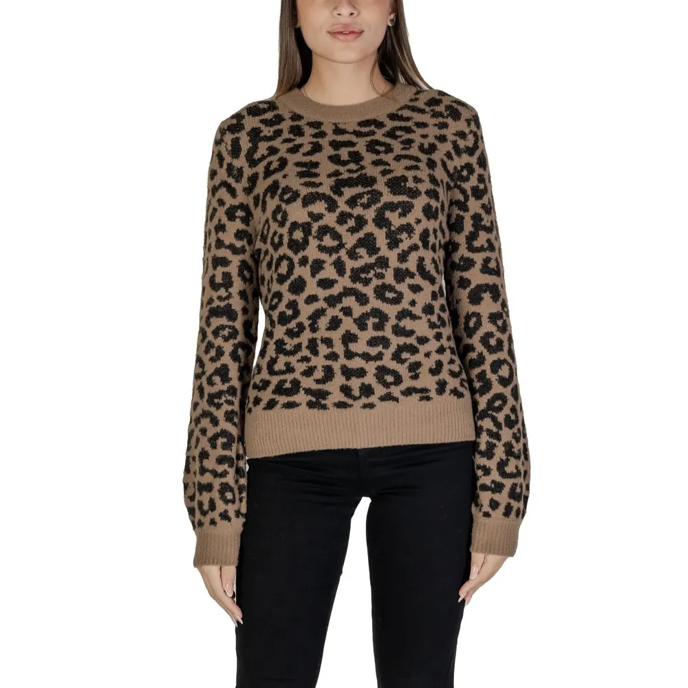 Jacqueline De Yong Women's Brown Nylon Sweater