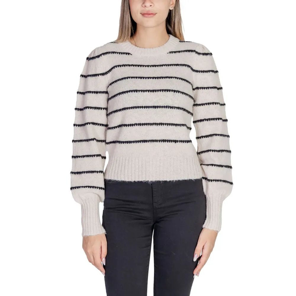Jacqueline De Yong Women's Gray Polyester Sweater