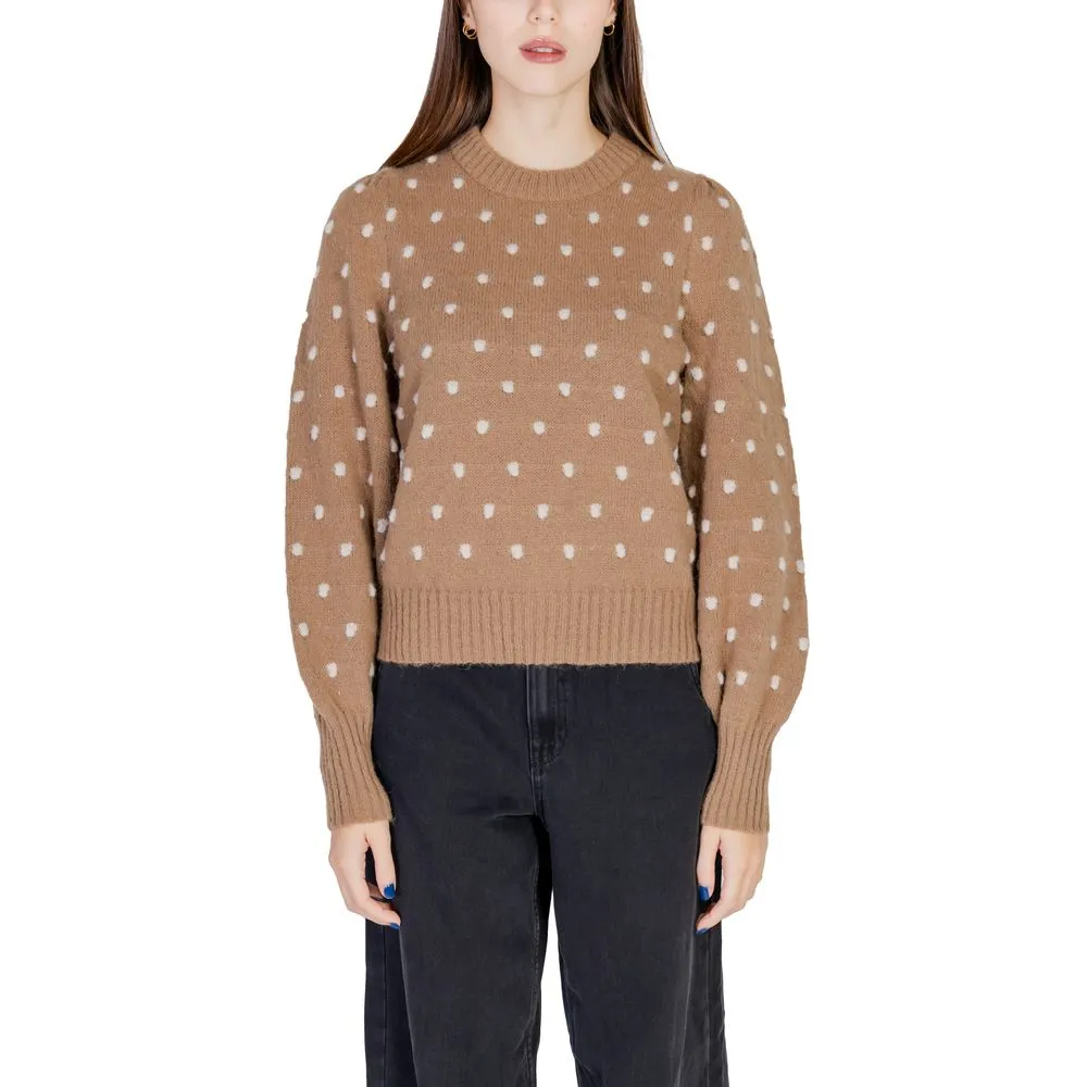 Jacqueline De Yong Women's Brown Polyester Sweater