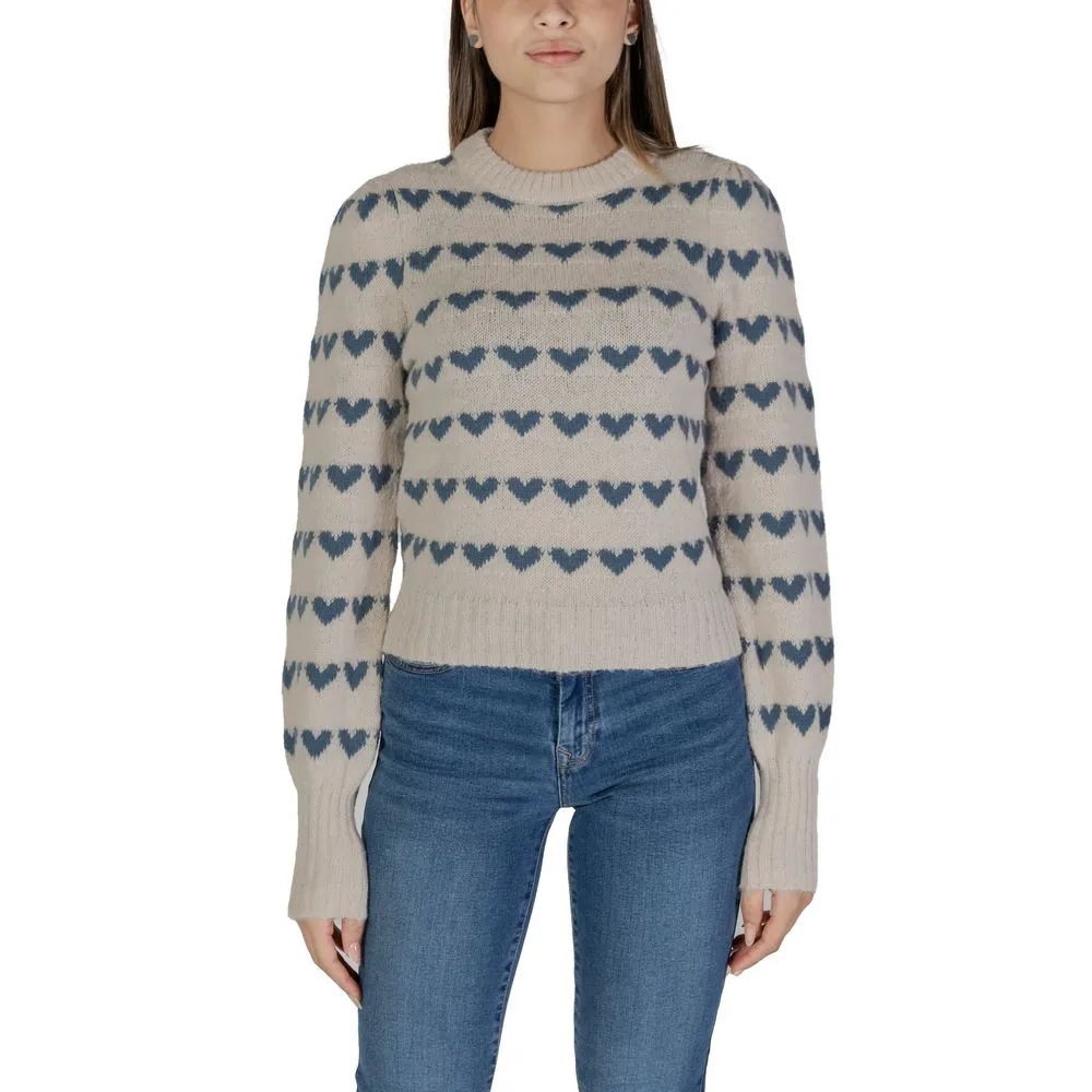 Jacqueline De Yong Women's Turquoise Polyester Sweater