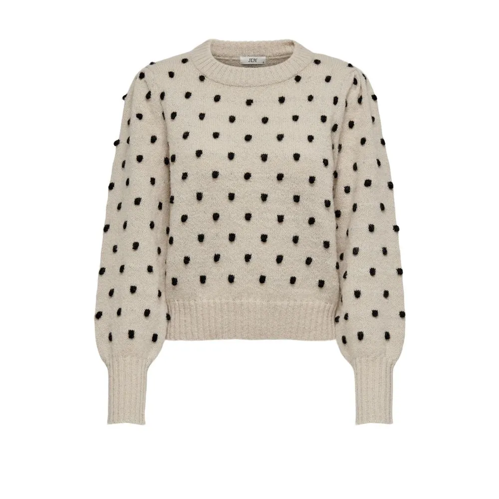 Jacqueline De Yong Women's Beige Polyester Sweater