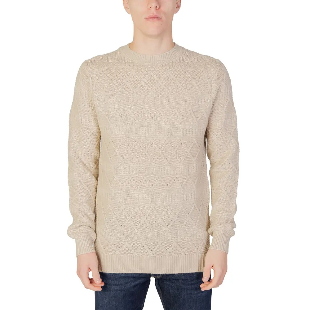 Only & Sons Men's Beige Acrylic Sweater