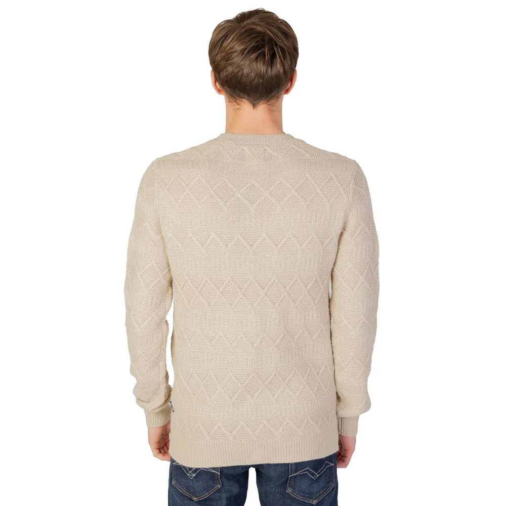 Only & Sons Men's Beige Acrylic Sweater
