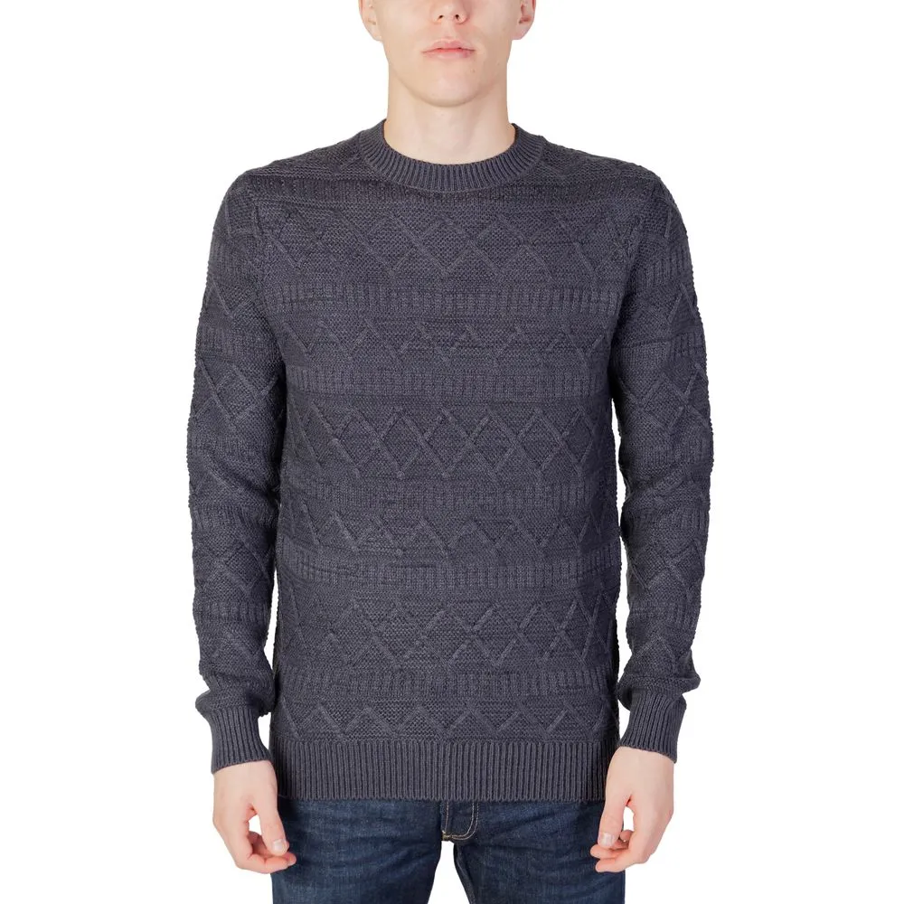Only & Sons Men's Blue Acrylic Sweater