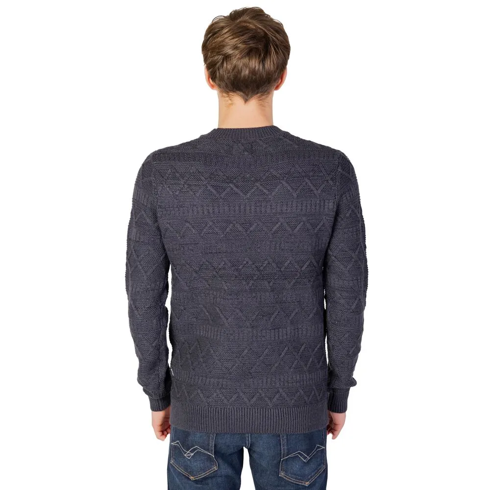Only & Sons Men's Blue Acrylic Sweater