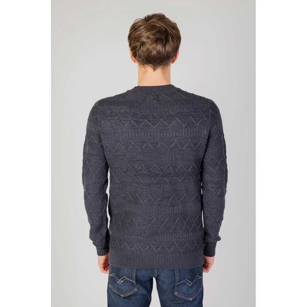 Only & Sons Men's Blue Acrylic Sweater