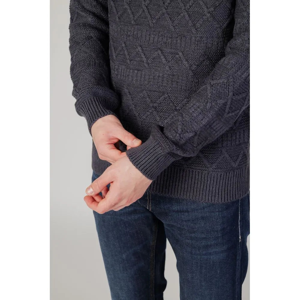 Only & Sons Men's Blue Acrylic Sweater